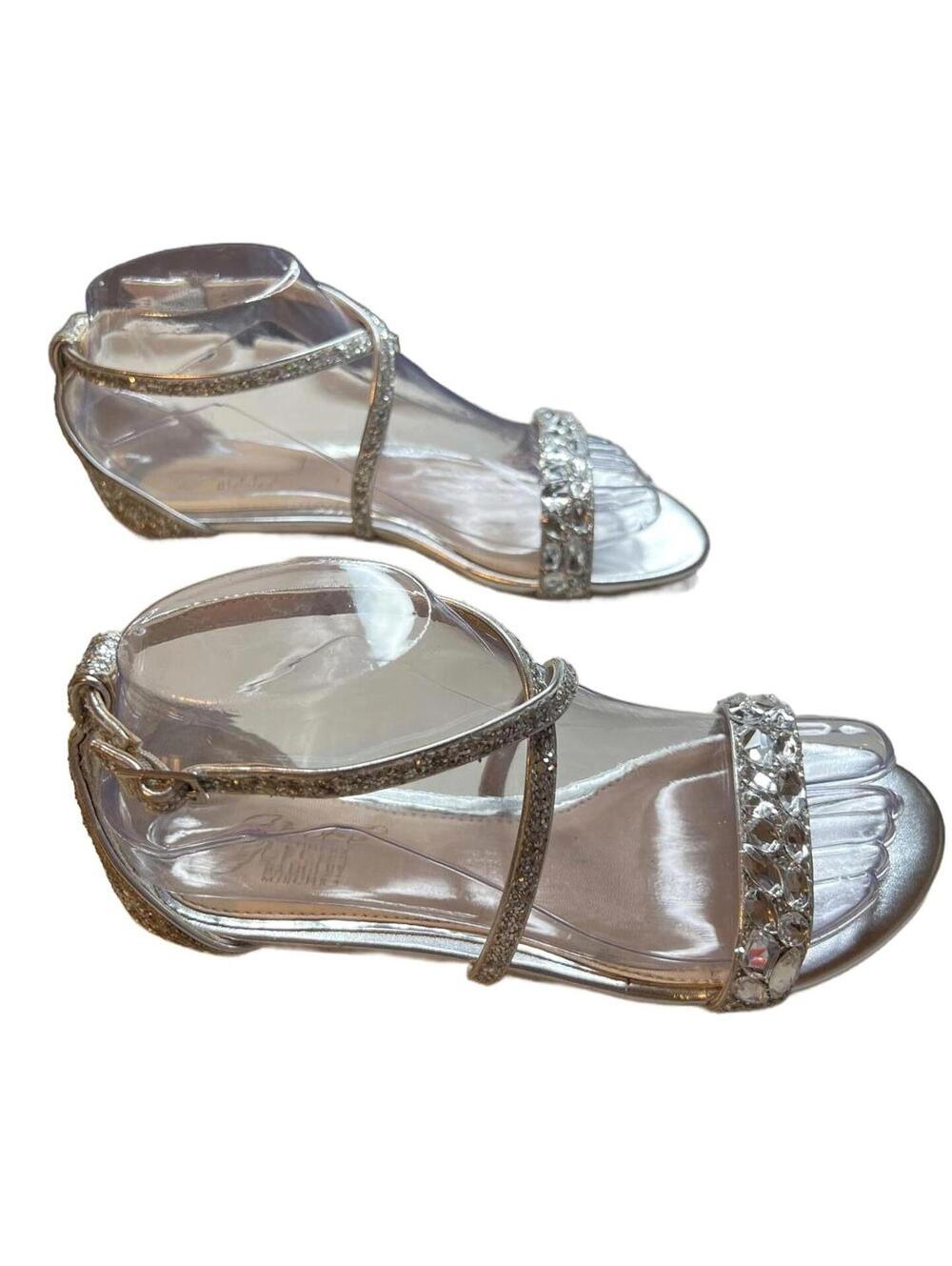 Jewel Badgley Mischka Women's Osome Glitter|Bridal Wedding Glam Flats| 6 - Picture 6 of 8